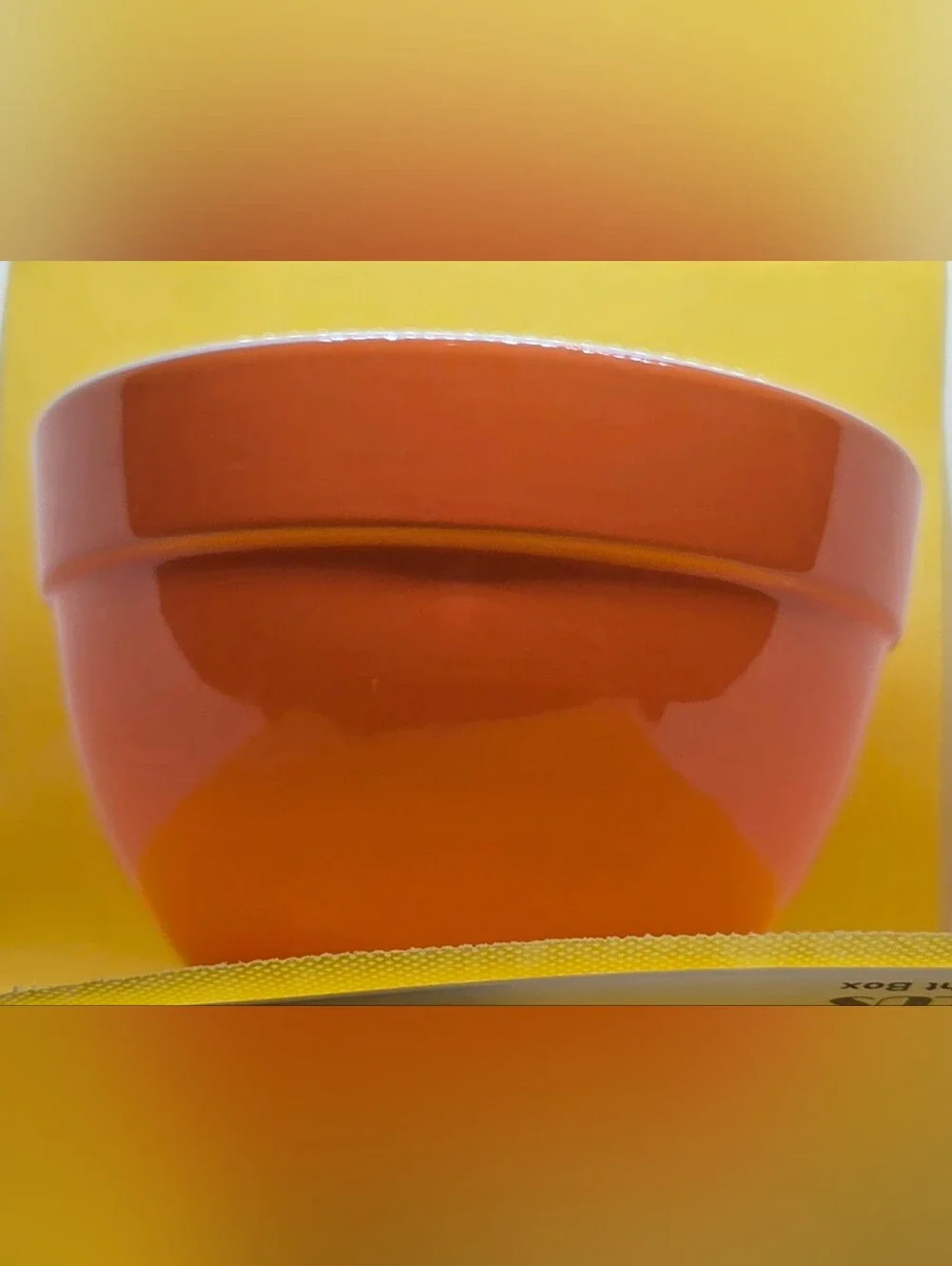 Tabletops Gallery Cilkection Orange Ceramic Mixinf Bowl 7
